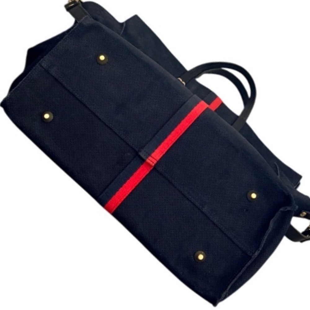Clare V Simple Tote Navy Suede Leather Shoulder Bag EUC - Picture 5 of 7